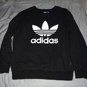 Adidas black crewneck sweatshirt